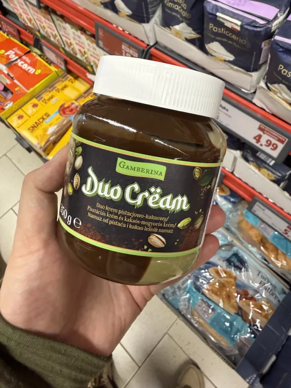 Gamberina Duo Cream krem pistacjowo-kakaowy | 350g