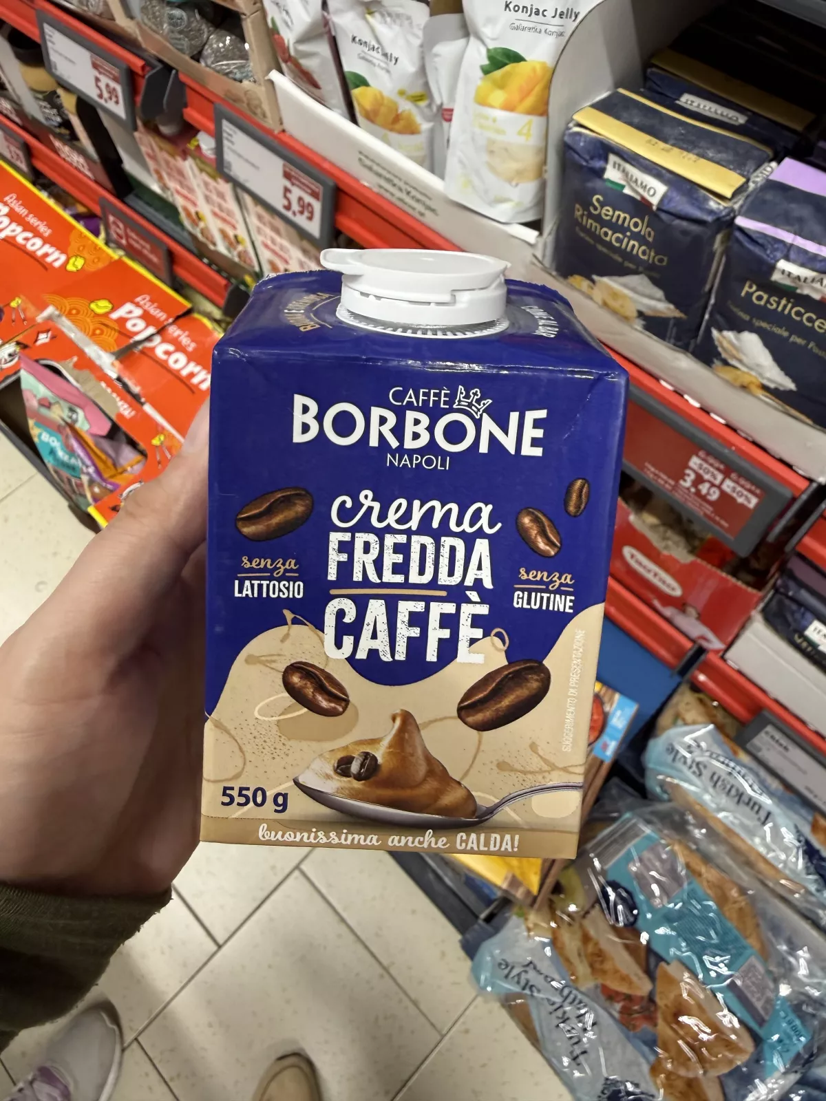 Caffè Borbone Crema Fredda Caffè / Krem kawowy na bazie mleka bez laktozy | 550g