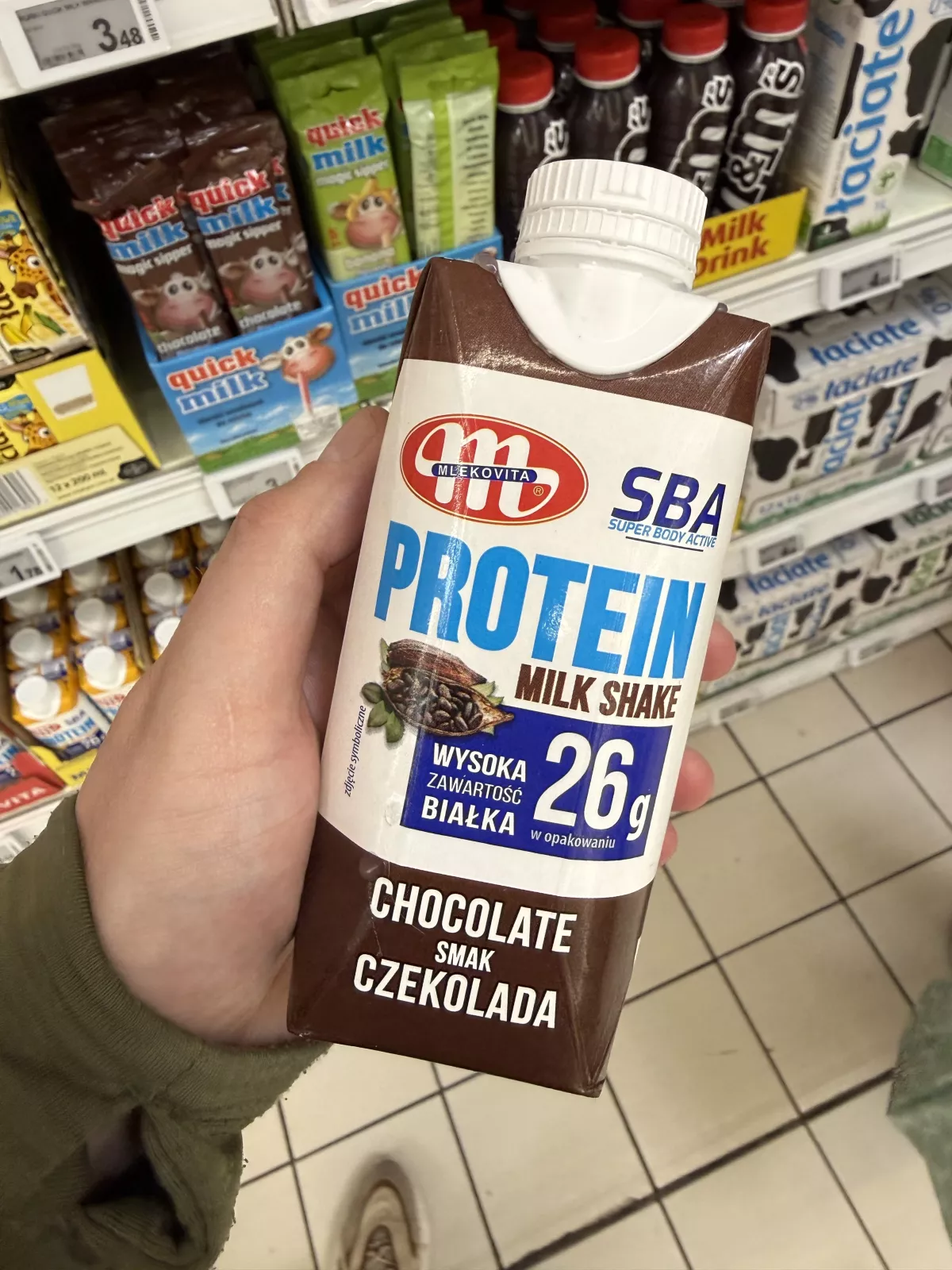 Mlekovita SBA Protein Milk Shake czekolada | 350g