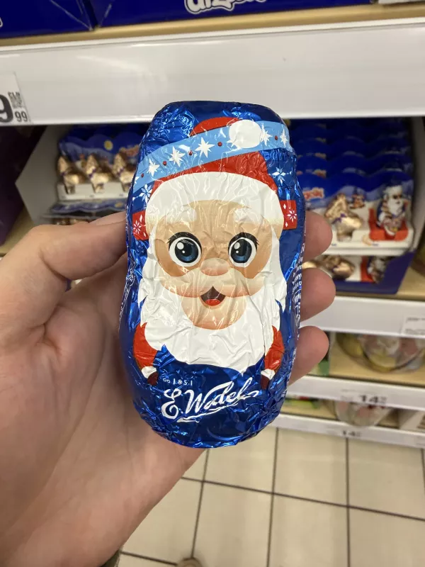 E.Wedel Figurka z czekolady mlecznej Mikołaj | 50g