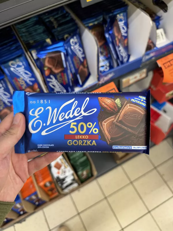 E. Wedel Czekolada lekko gorzka 50% | 80g