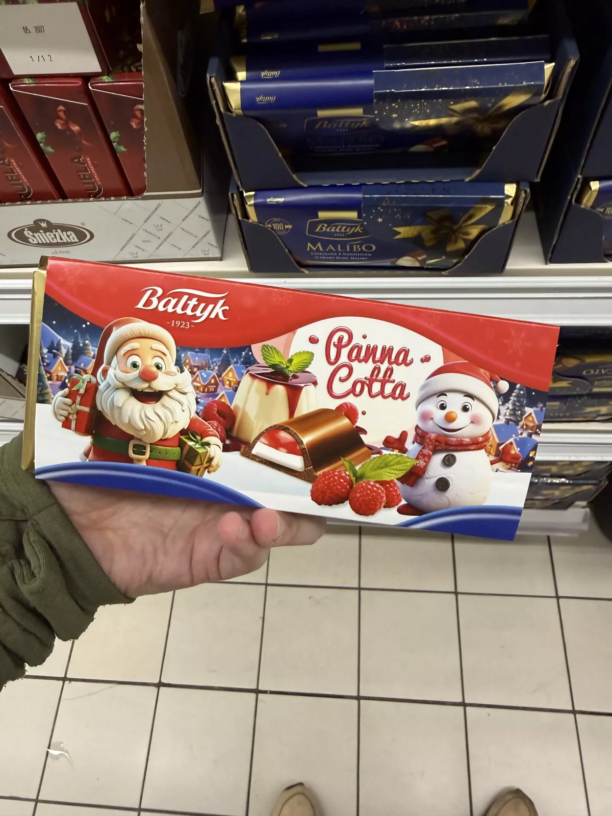 Bałtyk Panna Cotta Czekolada mleczna z nadzieniem dwuwarstwowym (edycja świąteczna) | 145g