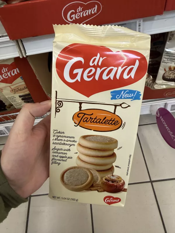 dr Gerard Tartalette Cukier z cynamonem i krem o smaku szarlotkowym | 160g