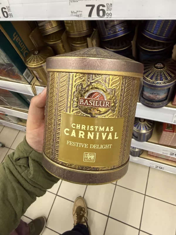 Basilur Christmas Carnival Festive Delight herbata czarna liściasta z dodatkami | 75g