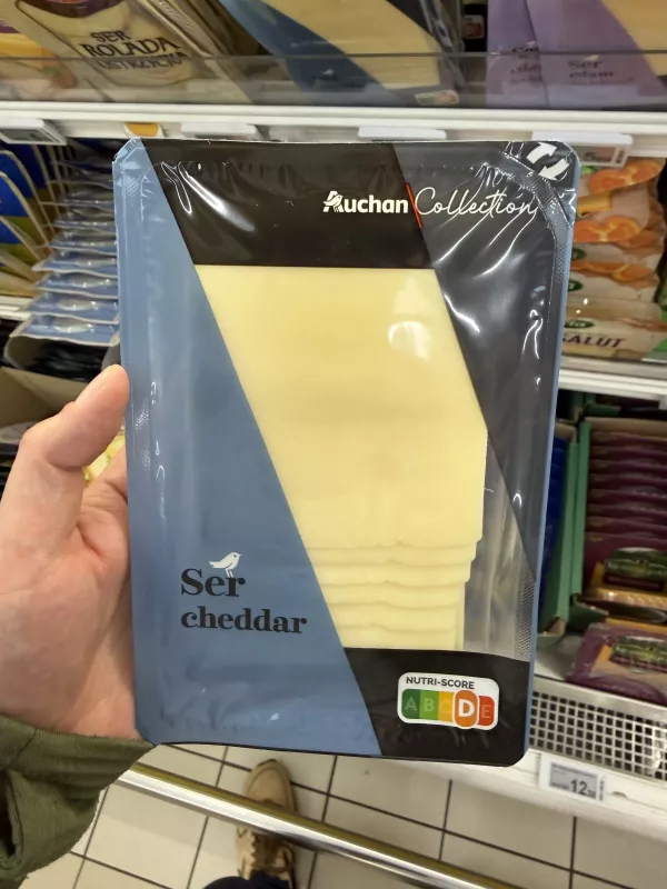 Auchan Collection Ser cheddar plastry | 150g