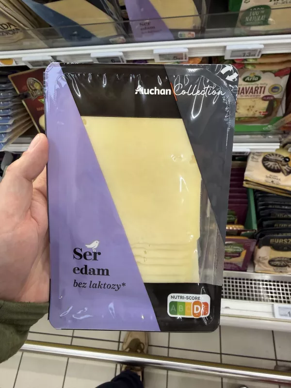 Auchan Collection Ser Edam bez laktozy plastry | 150g