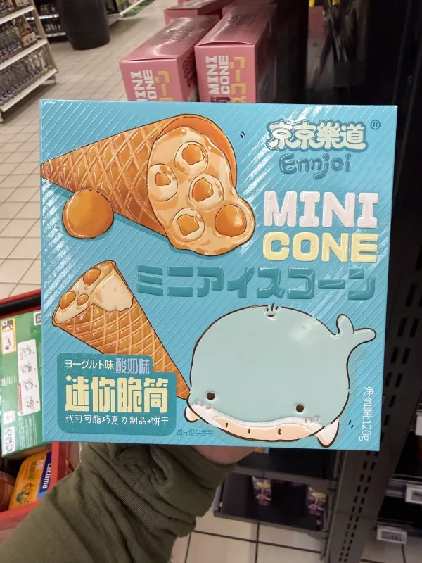 Ennjoi Mini Cone Rożki z kremem o smaku jogurtowym | 120g