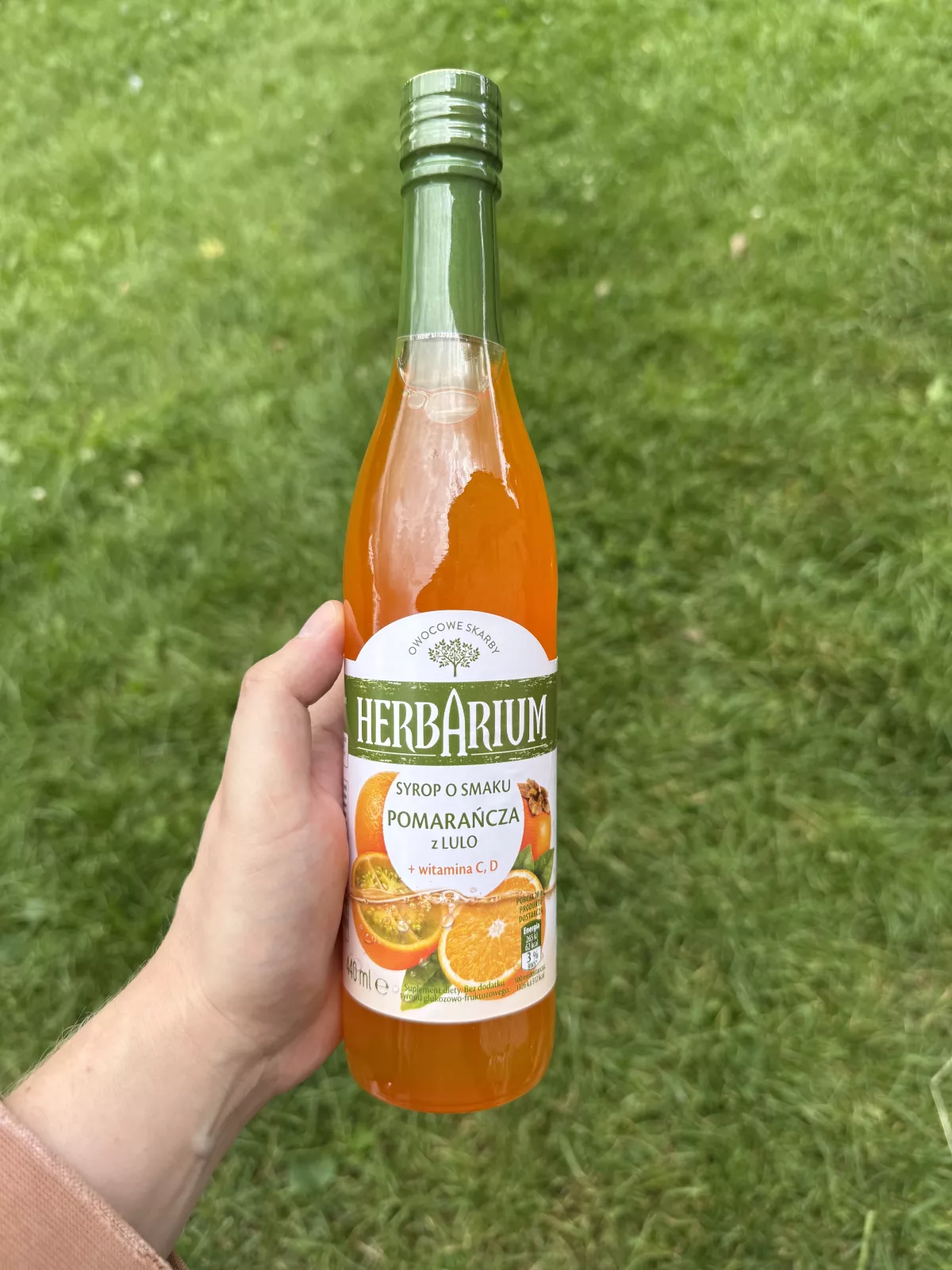 Herbarium Syrop o smaku pomarańcza z lulo suplement diety | 440ml