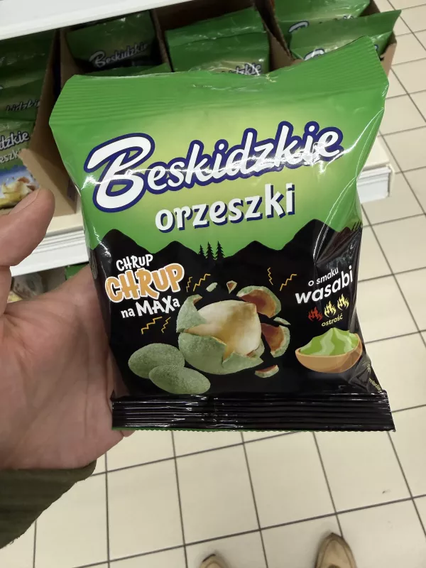 Beskidzkie Orzeszki o smaku wasabi | 70g