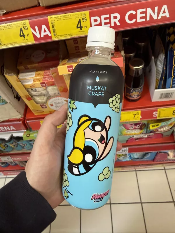 SOTI Natural Milky Fruits Muskat Grape The Powerpuff Girls | 500ml