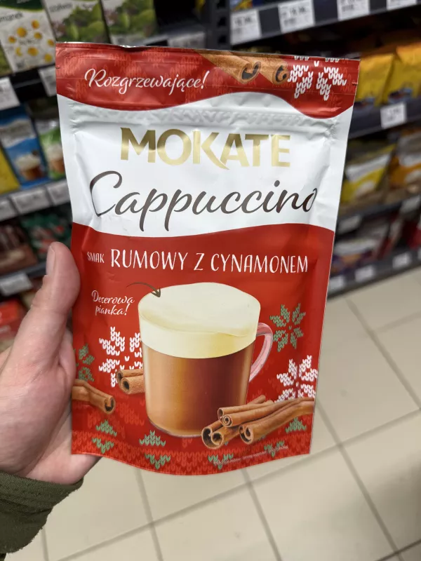 Mokate Cappuccino smak rumowy z cynamonem | 110g