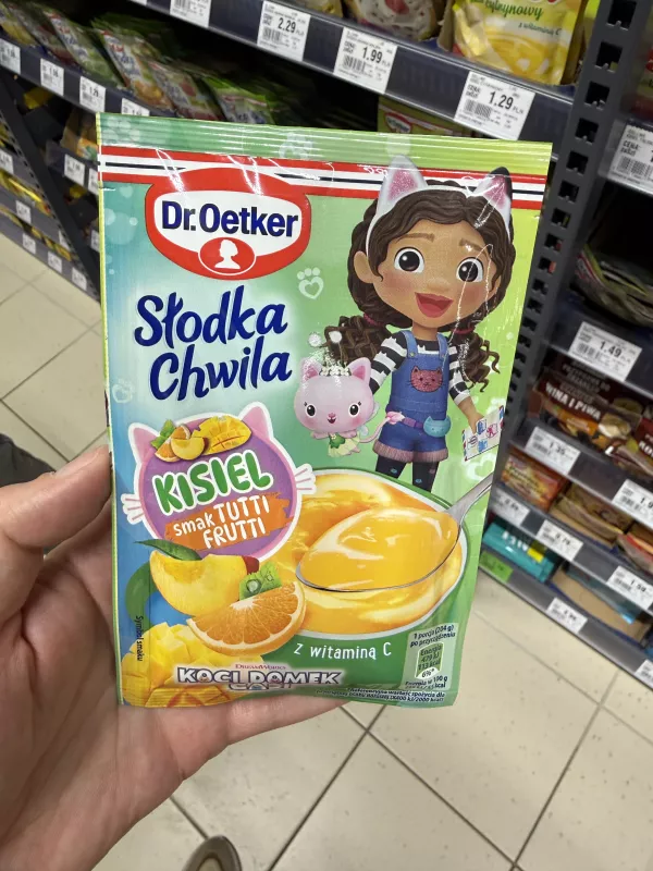 Dr. Oetker Kisiel Koci Domek Gabi Słodka Chwila smak tutti frutti | 29g