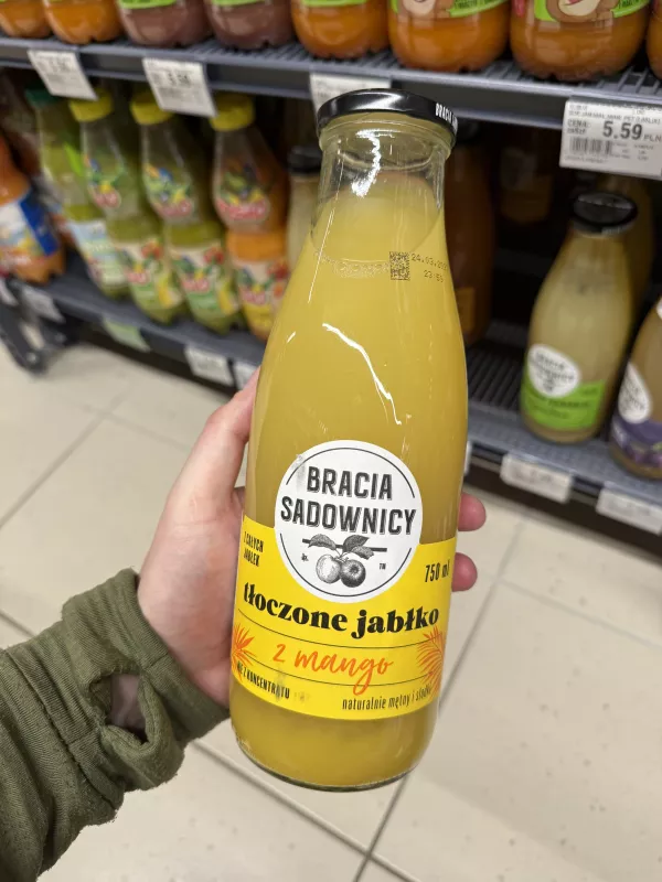Bracia Sadownicy Tłoczone jabłko z mango | 750ml