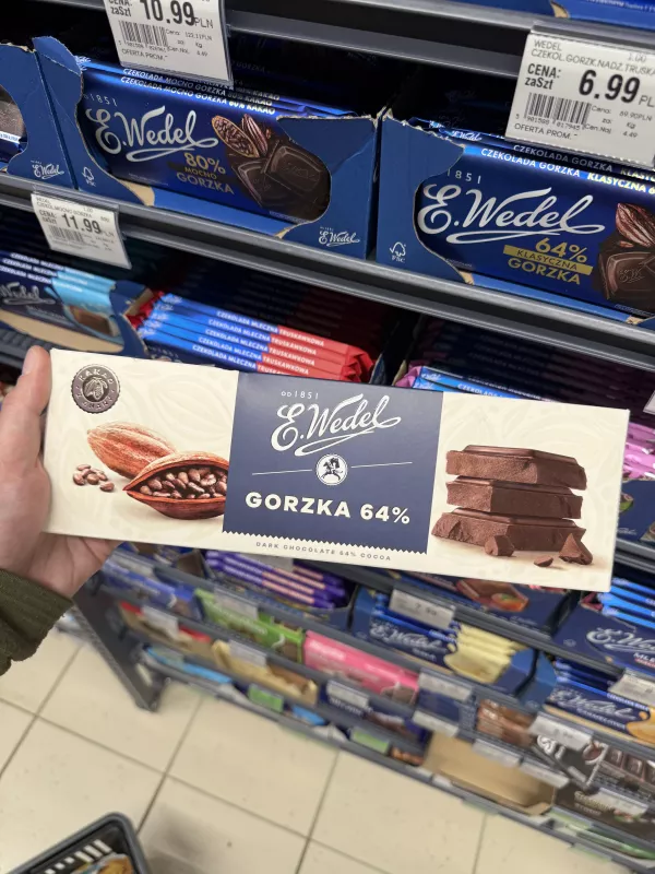 E. Wedel Czekolada Gorzka 64% | 220g