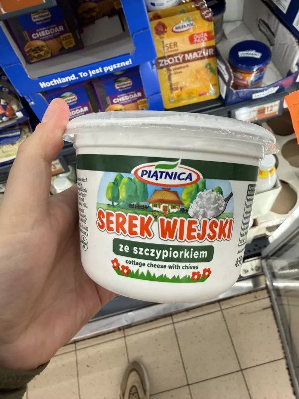 Piątnica Serek wiejski ze szczypiorkiem | 450g