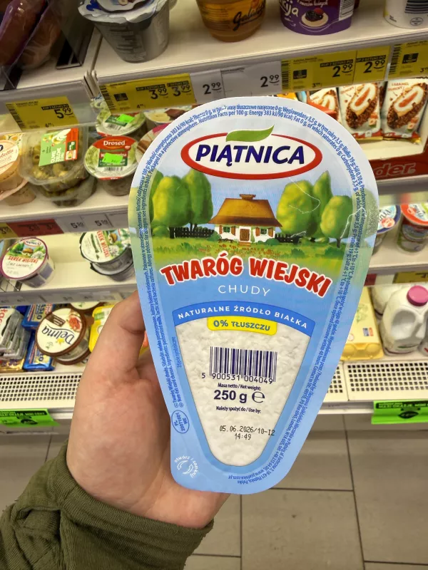 Piątnica Twaróg wiejski chudy (z okienkiem) | 250g
