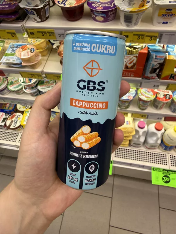 GBS Cappuccino with milk o smaku rurki z kremem | 250ml
