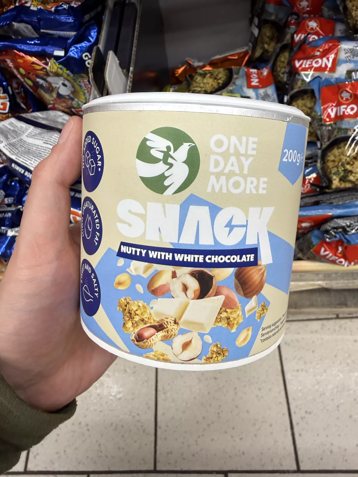 One Day More Snack Nutty with White Chocolate | 200g