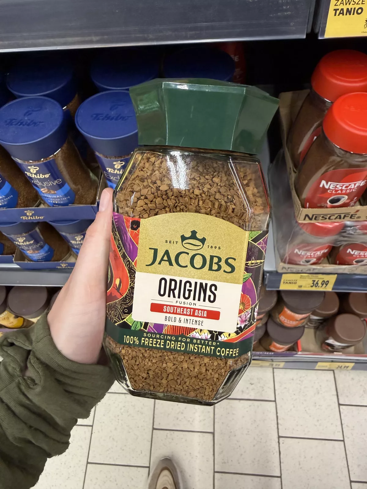 Jacobs Origins Fusion Southeast Asia Bold & Intense kawa rozpuszczalna liofilizowana | 200g