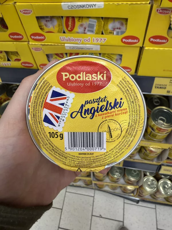 Drosed Podlaski Pasztet Angielski z kawałkami mięsa z piersi kurcząt | 105g