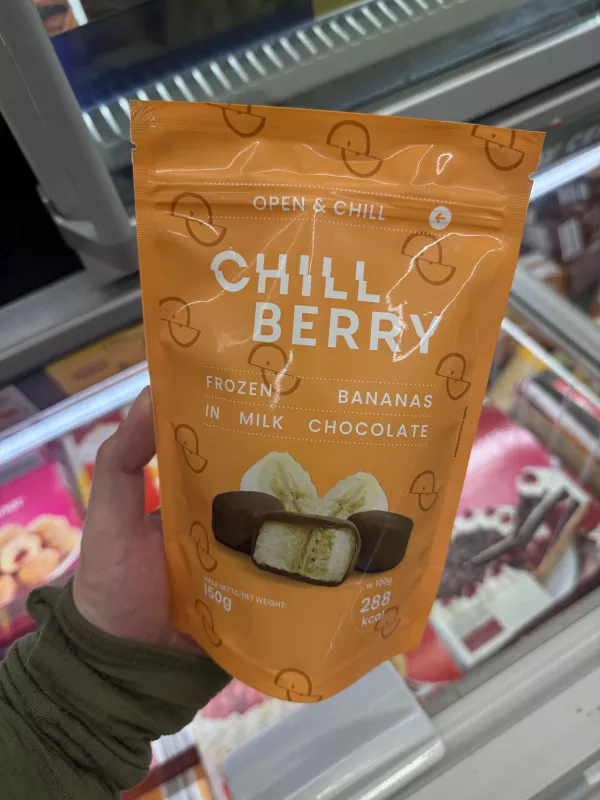 Chillberry Mrożone banany w mlecznej czekoladzie | 150g