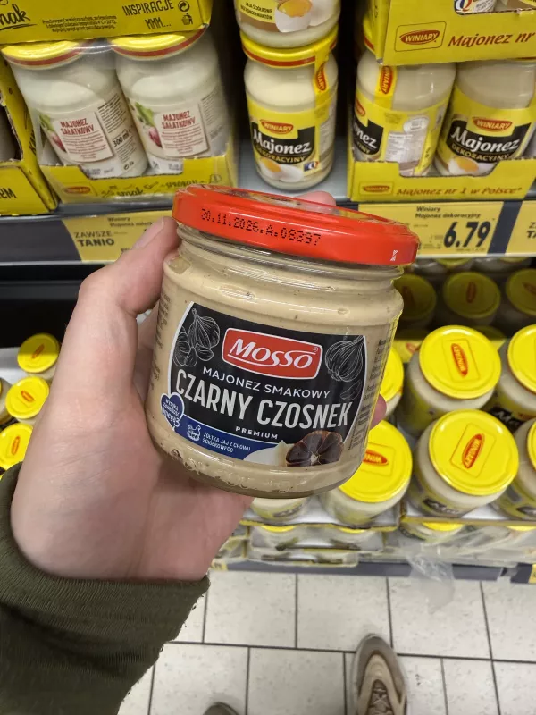 Mosso Majonez smakowy Czarny czosnek Premium | 170g