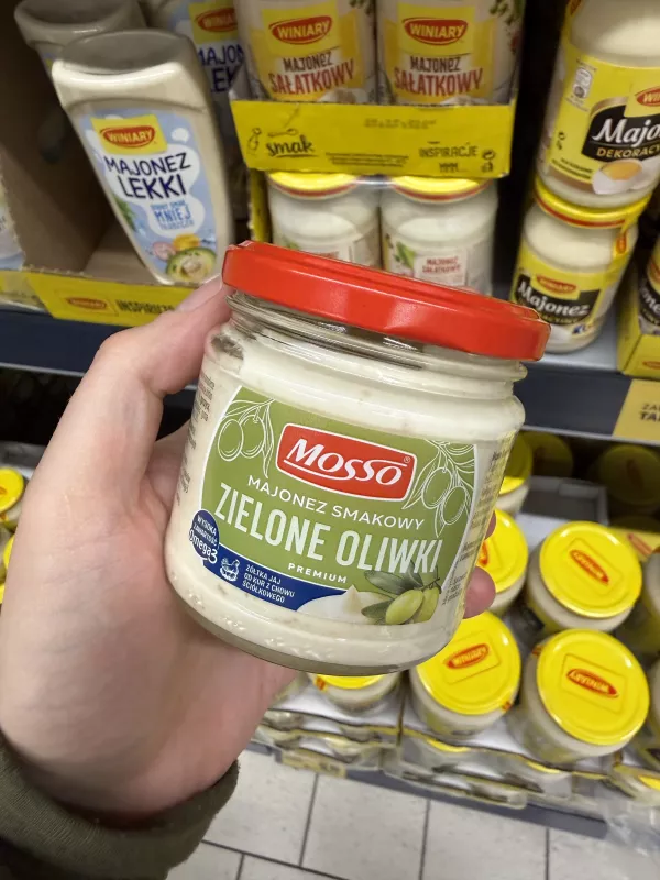 Mosso Majonez smakowy Zielone oliwki Premium | 170g