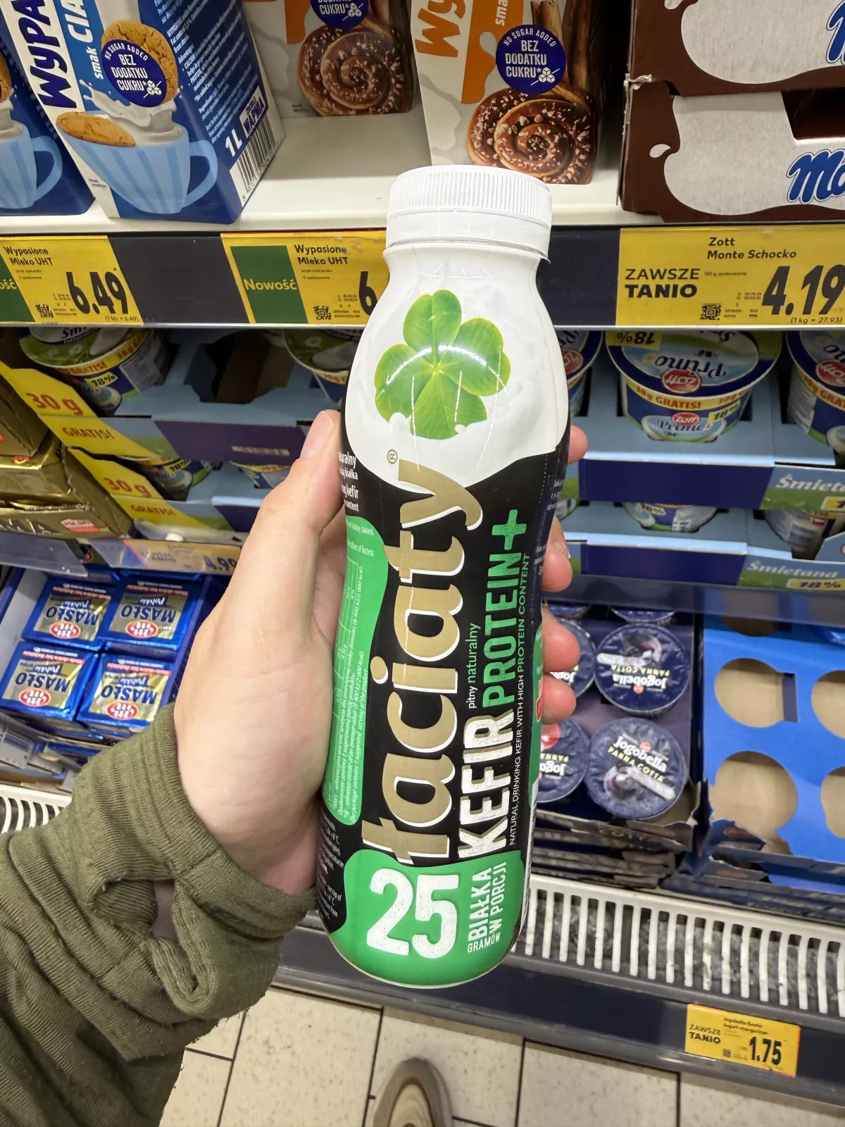 Łaciaty Protein+ Kefir pitny naturalny | 360g