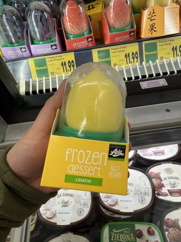Friends of Asia Frozen Dessert Lemon / Sorbet cytrynowy w polewie tłuszczowej | 75g / 90ml