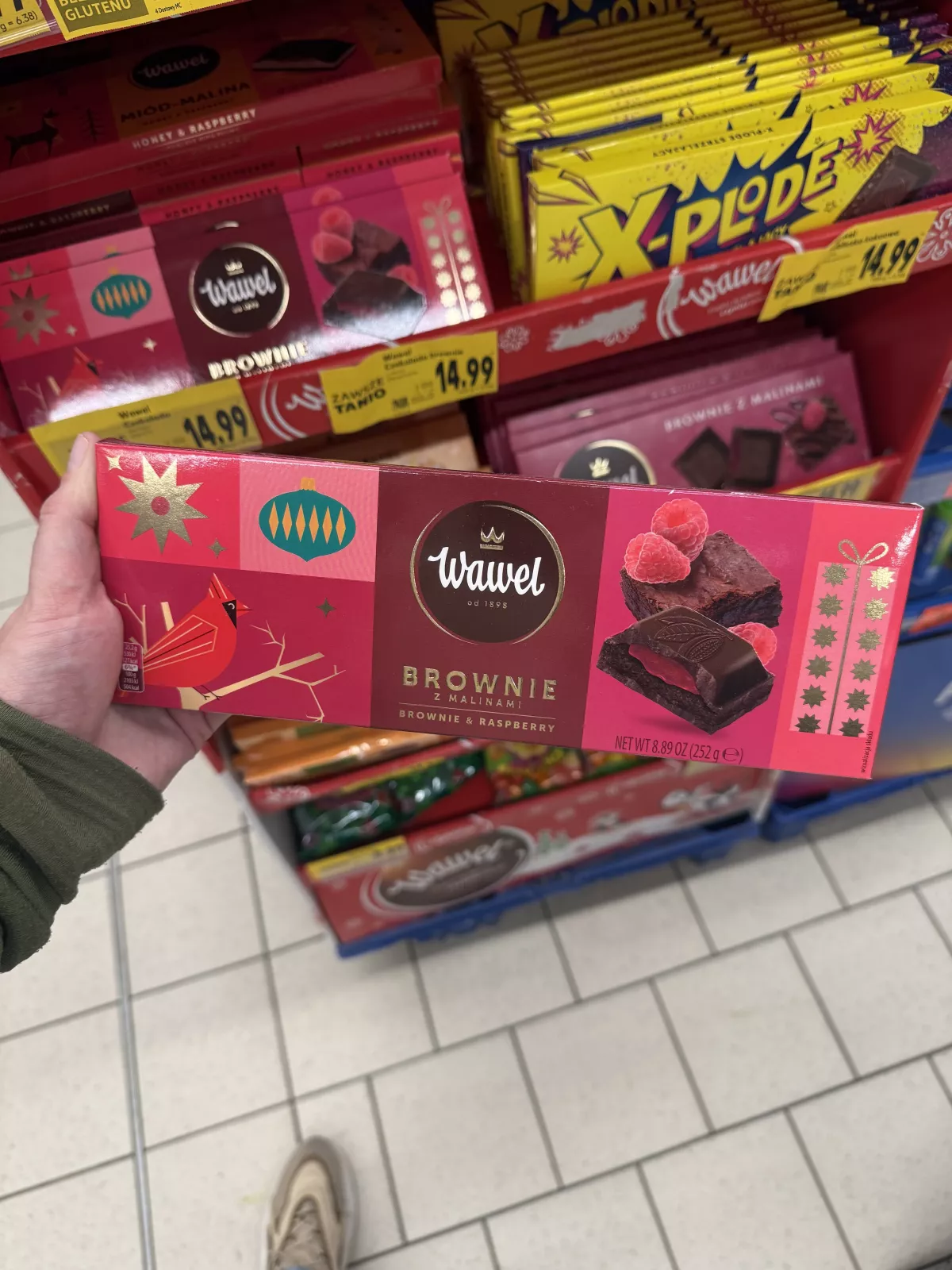 Wawel Brownie z malinami (edycja świąteczna) | 252g