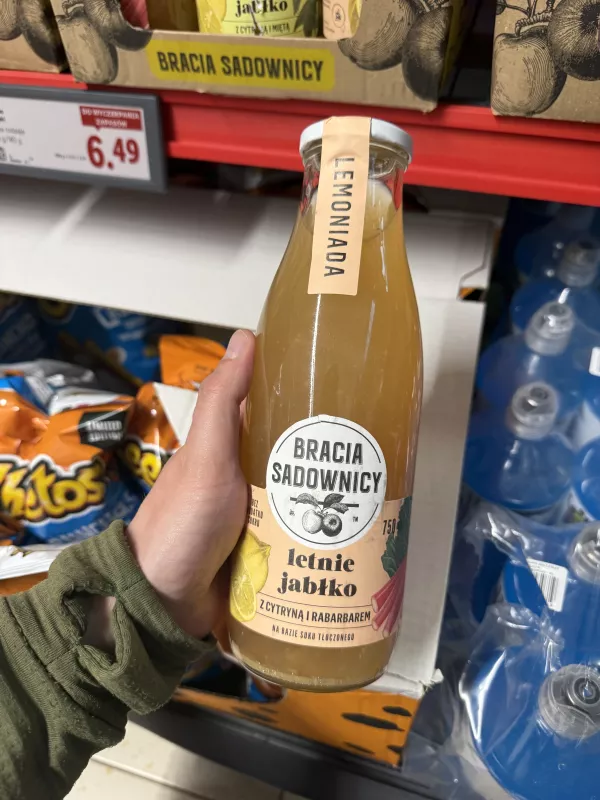 Bracia Sadownicy Lemoniada letnie jabłko z cytryną i rabarbarem | 750ml