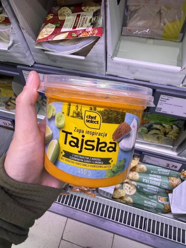 Chef Select Zupa inspiracja Tajska z ekstraktem z kokosa, czerwonym curry i limonką | 450g