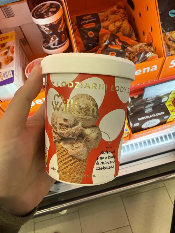 Willisch Lody Kultowe jajko biała & mleczna czekolada | 380g / 465ml