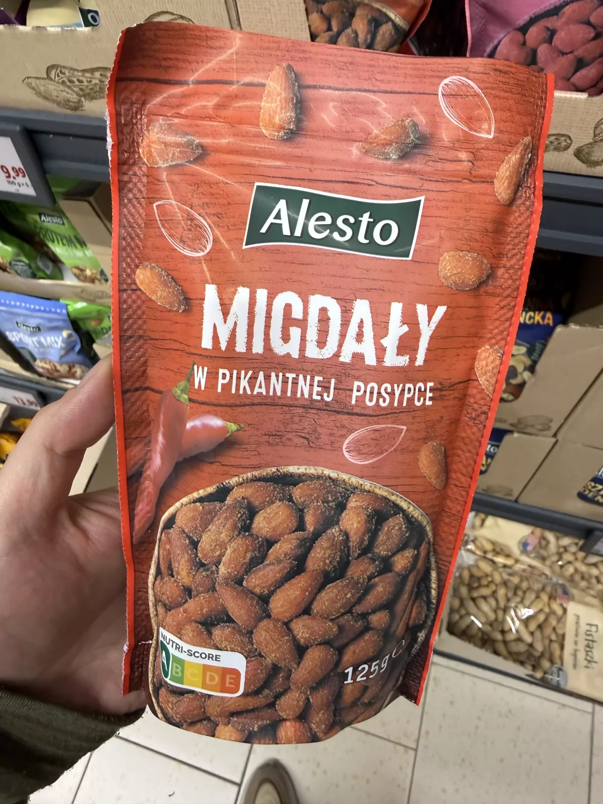 Alesto Migdały w pikantnej posypce | 125g