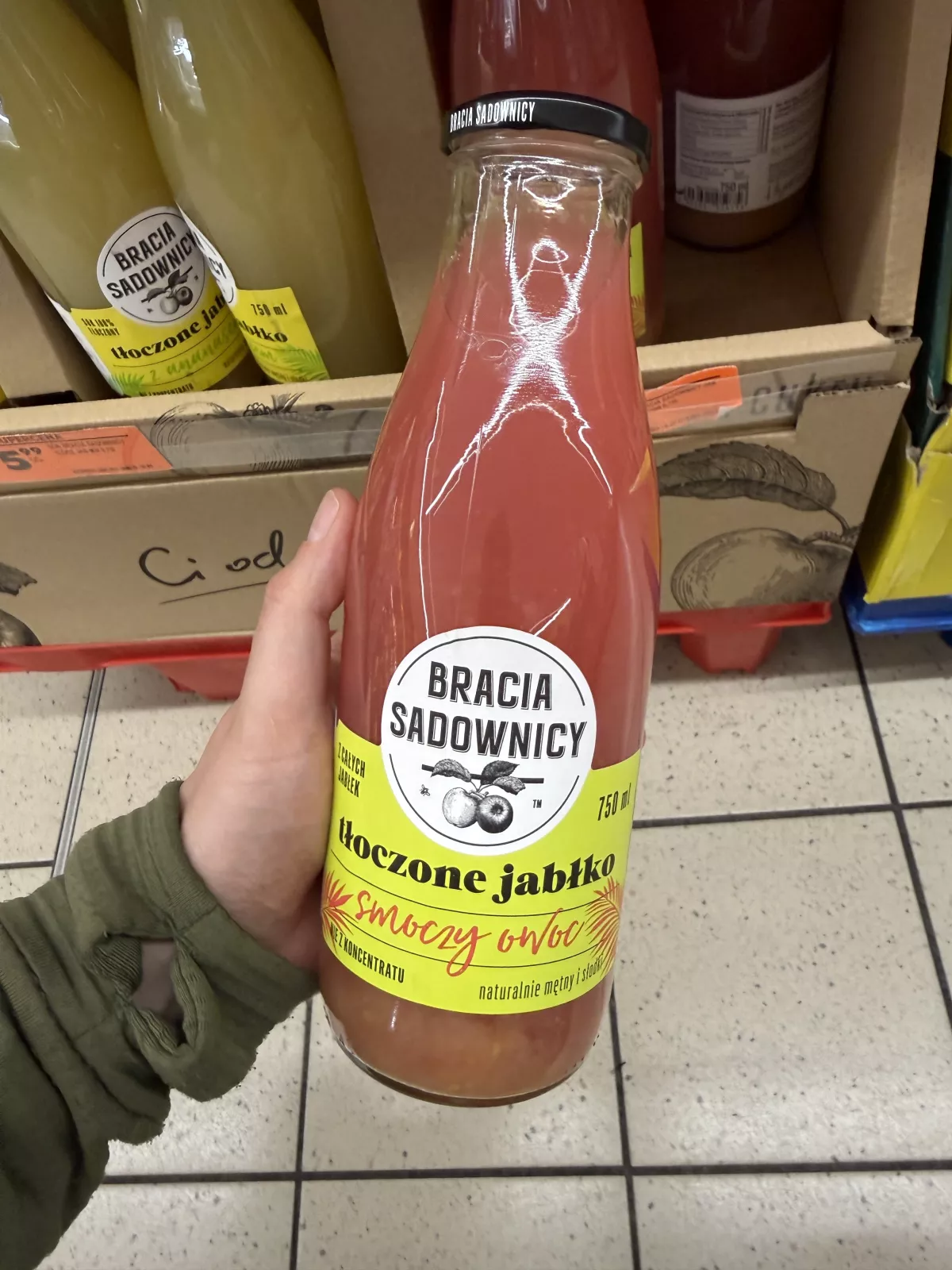 Bracia Sadownicy Tłoczone jabłko smoczy owoc | 750ml