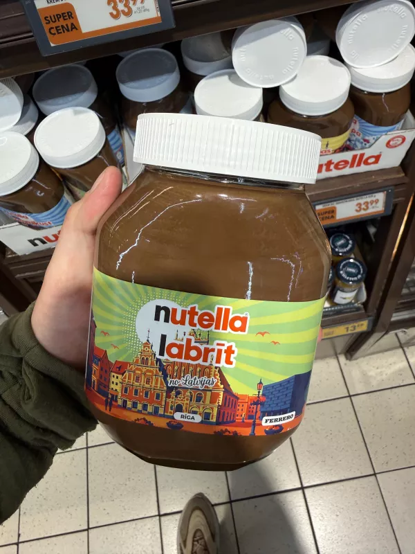 Nutella labrīt no Latvijas / Nutella Łotwa | 825g