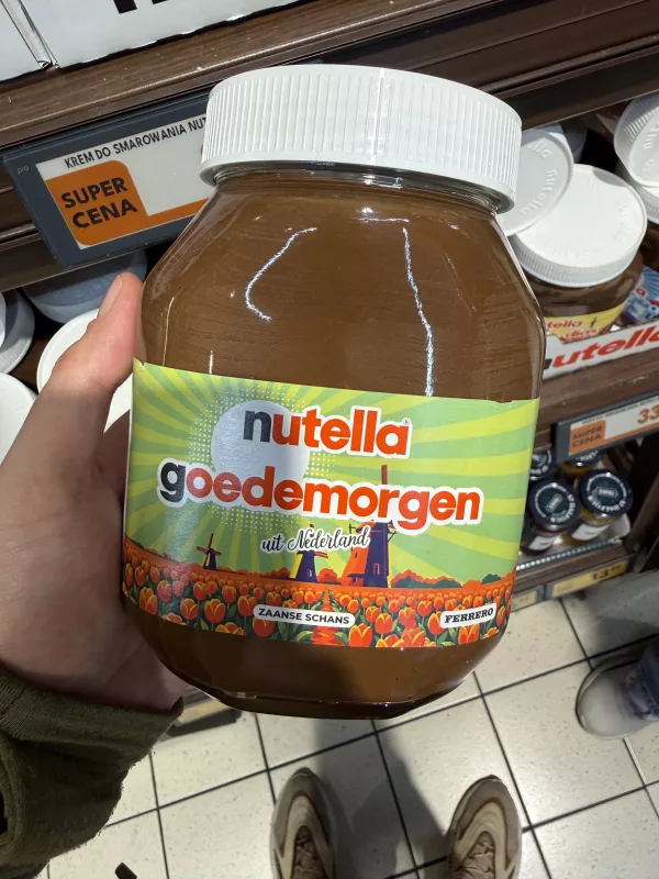 Nutella goedemorgen uit Nederland / Nutella Holandia (Zaanse Schans) | 825g