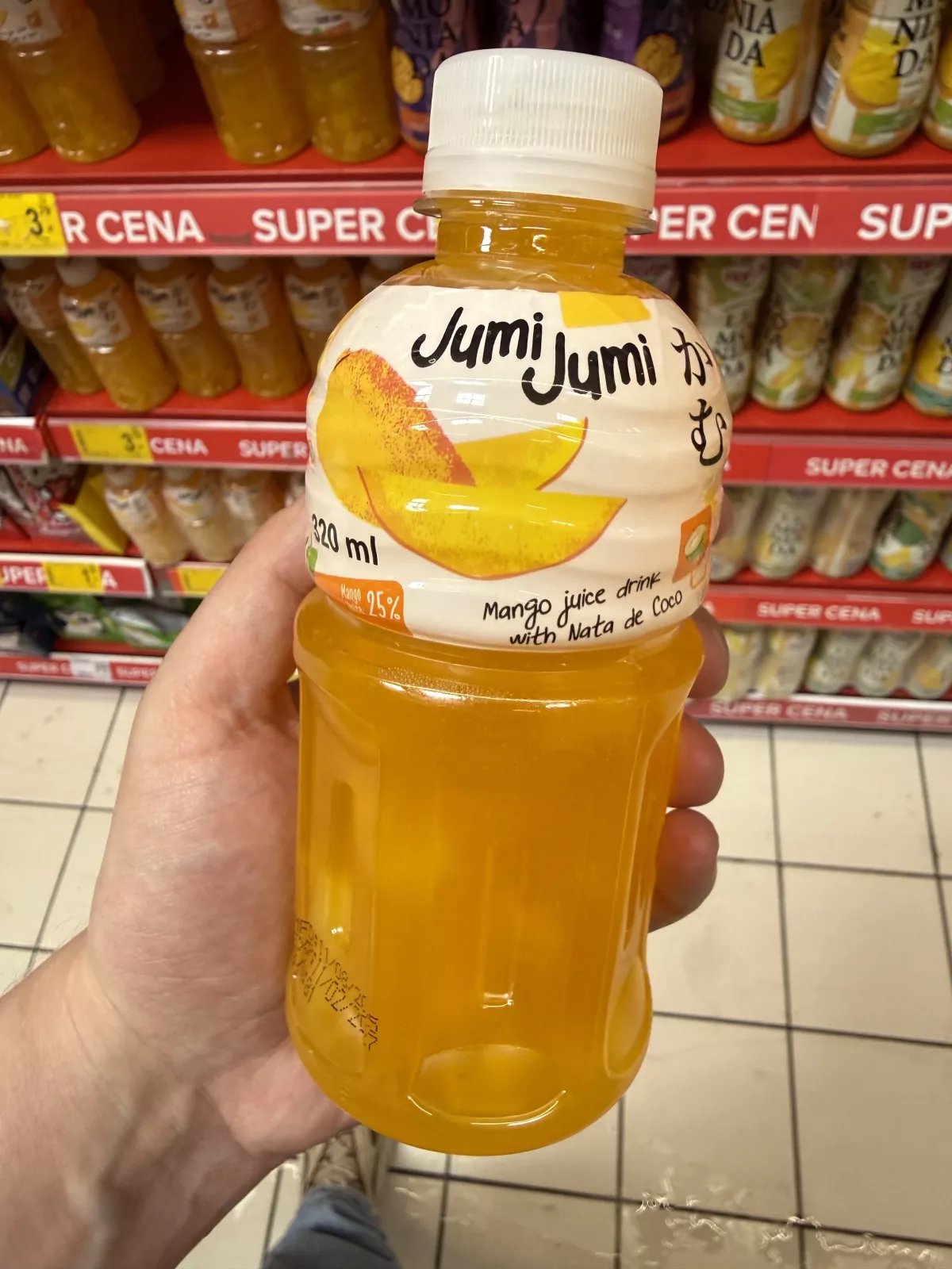Jumi Jumi napój mango z kawałkami galaretki kokosowej nata de coco | 320ml