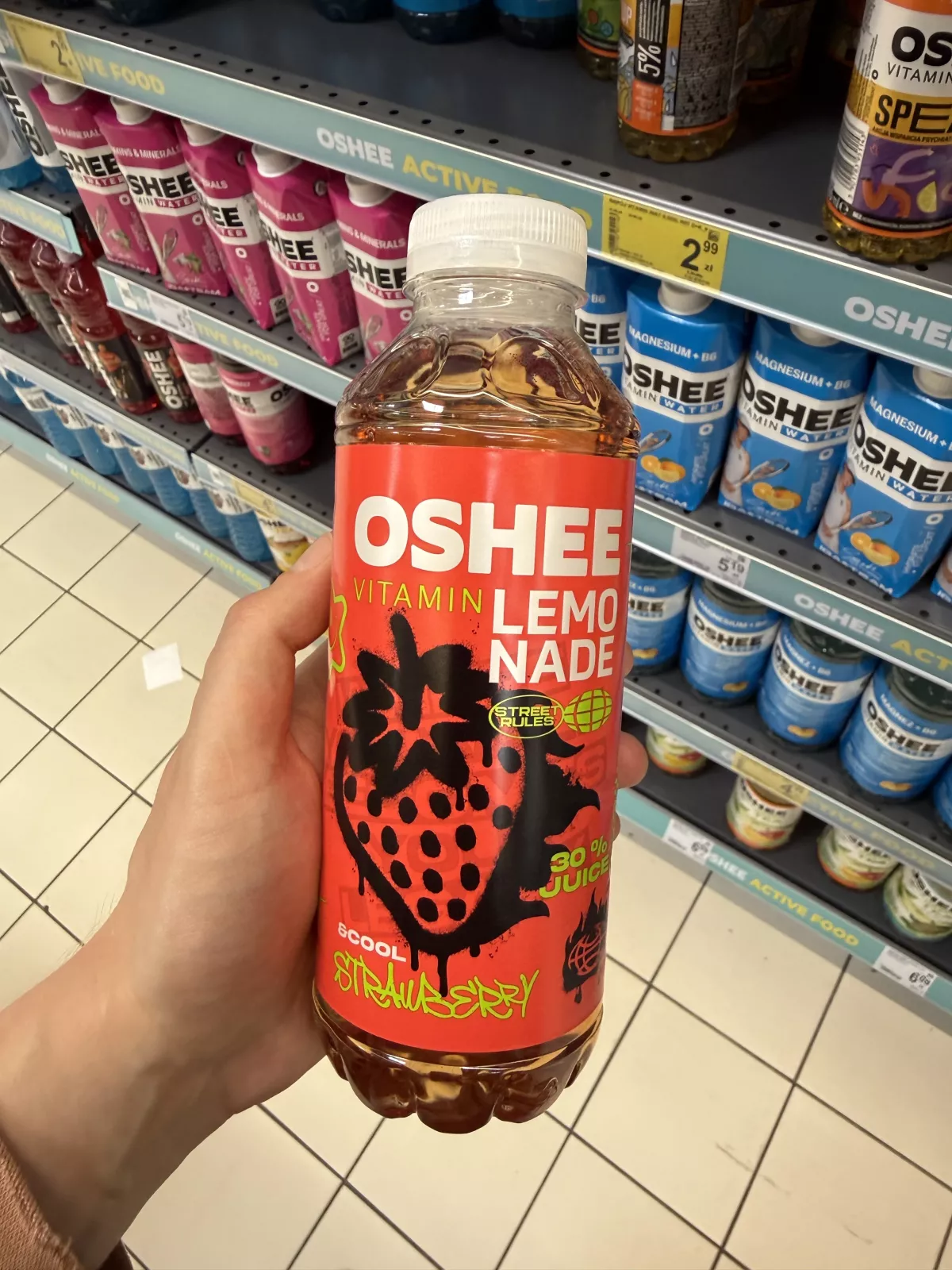 OSHEE Vitamin Lemonade Street Rules Strawberry | 555ml