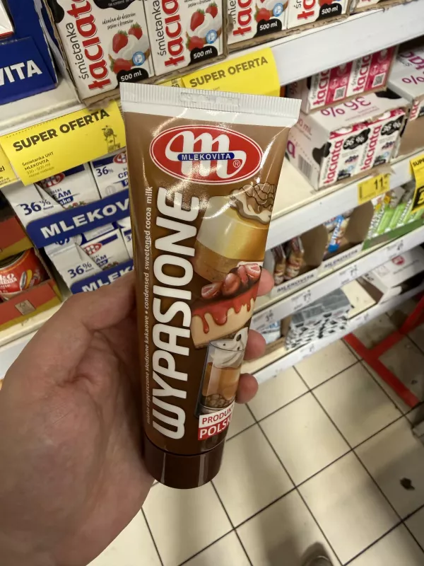 Mlekovita Wypasione mleko zagęszczone słodzone kakaowe | 150g