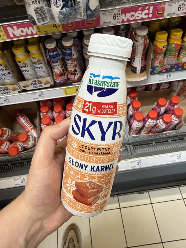 Krasnystaw Skyr Jogurt Pitny Słony Karmel | 330g