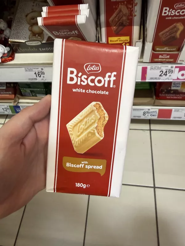 Lotus Biscoff White Chocolate with Biscoff Spread | 180g
