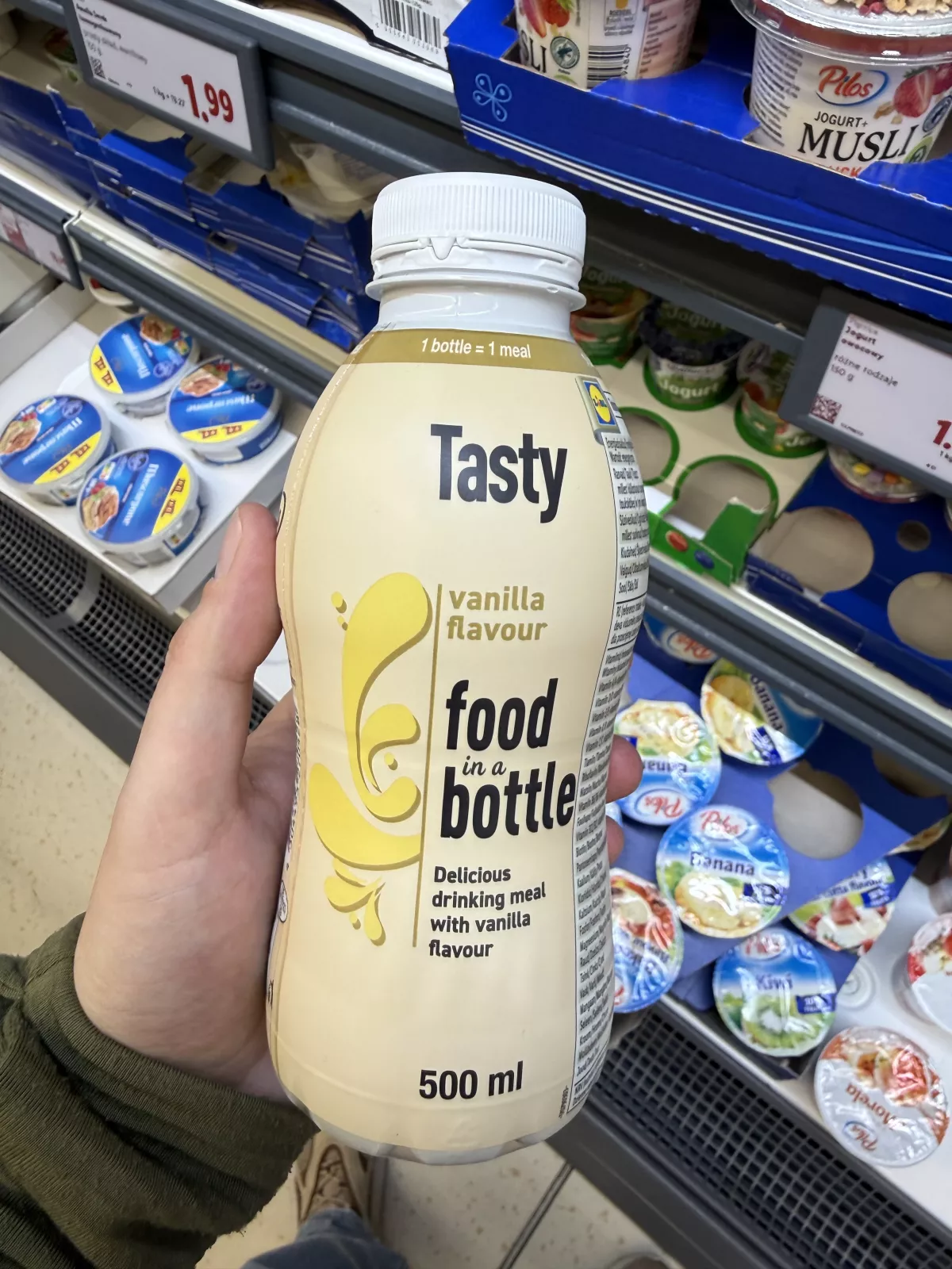 Pilos Tasty Food in a Bottle vanilla flavour | 500ml