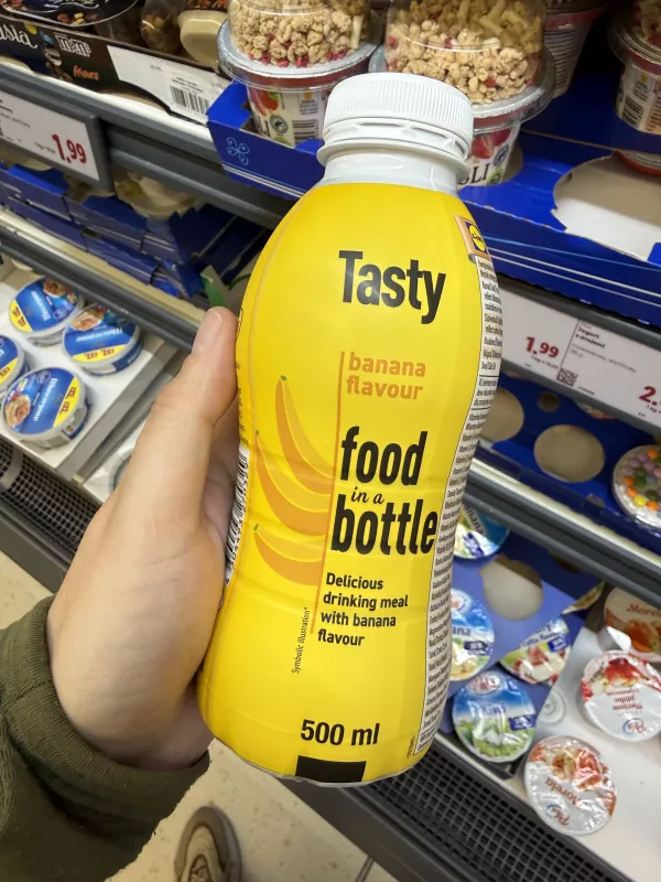 Pilos Tasty Food in a Bottle Banana / napój o smaku bananowym | 500ml
