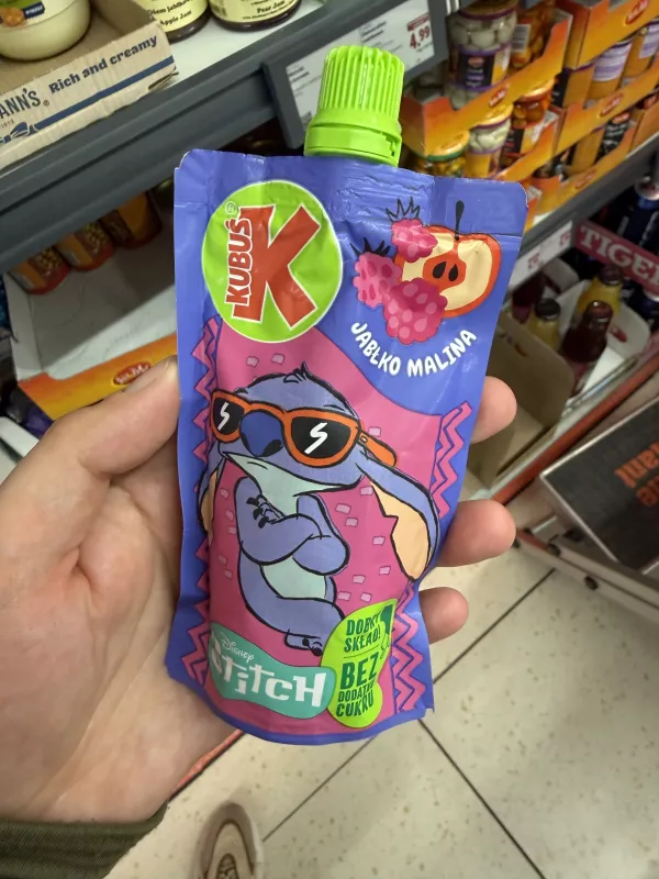 Kubuś Disney Stitch Mus jabłko malina | 100g