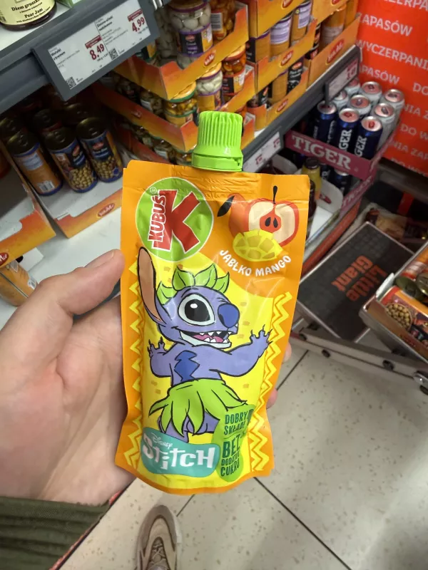Kubuś Disney Stitch Mus Jabłko Mango | 100g