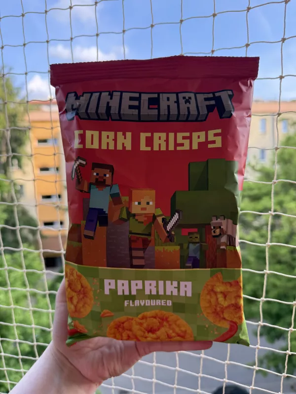 Minecraft Corn Crisps Paprika Flavoured | 60g
