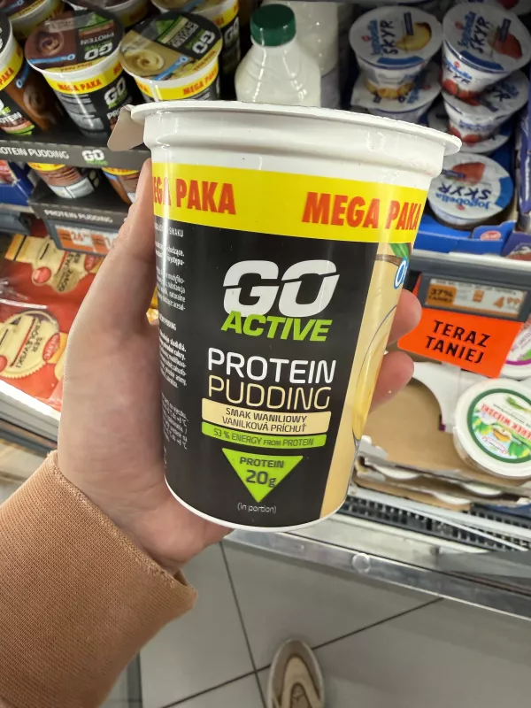 Go Active Protein Pudding smak waniliowy (Mega Paka) | 400g