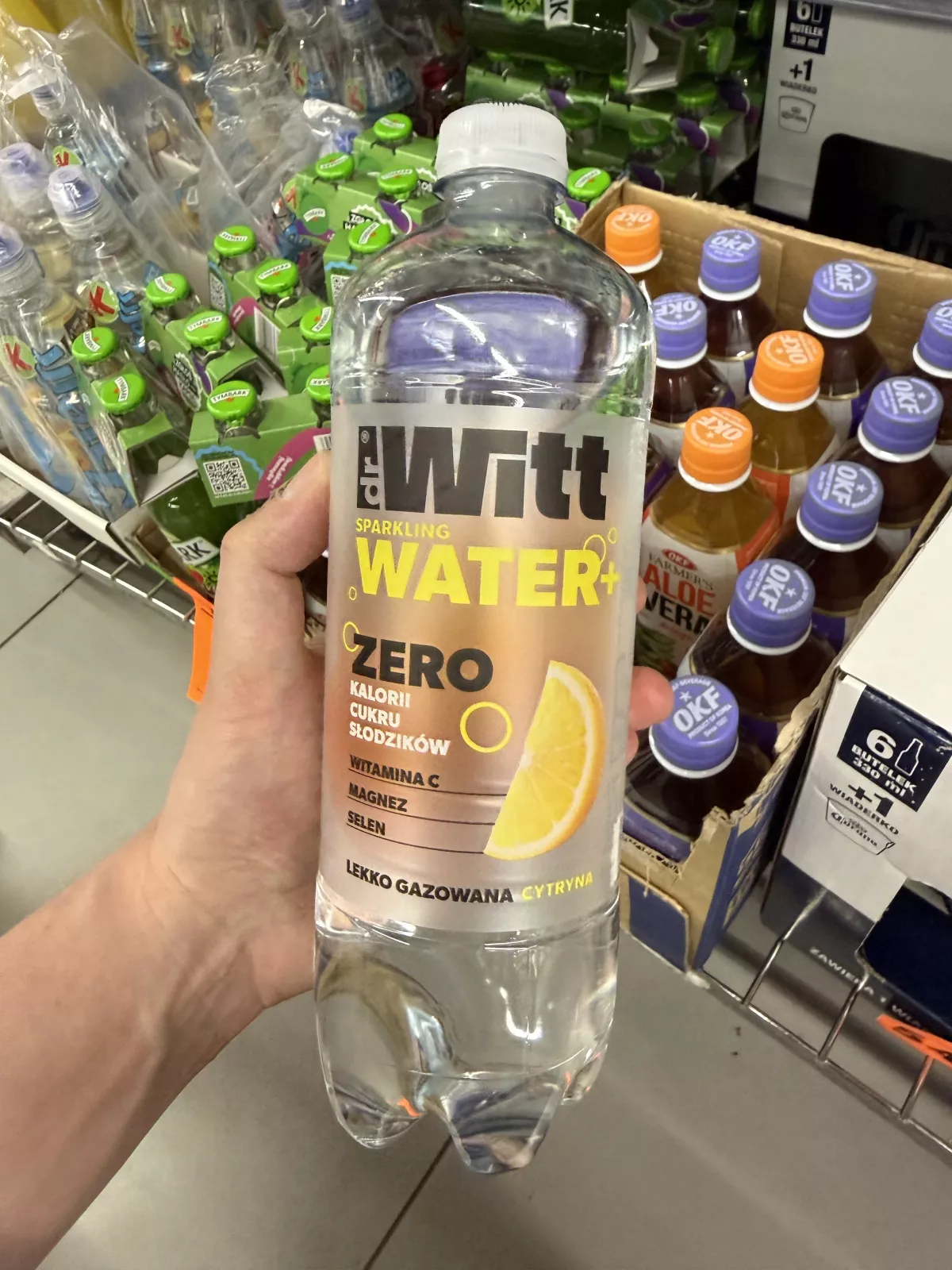 Dr Witt Sparkling Water+ Zero lekko gazowana cytryna | 750ml