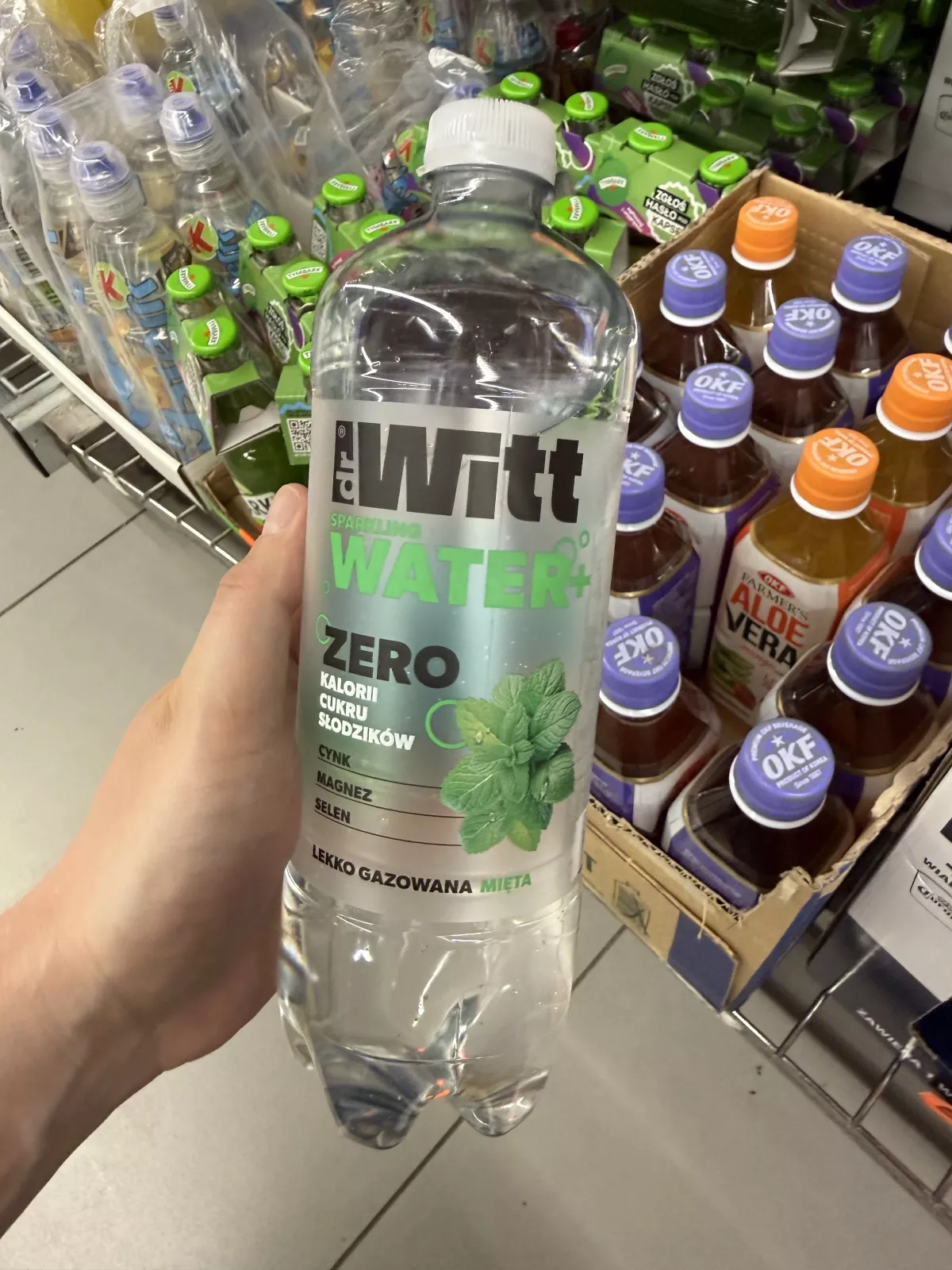 Dr Witt Sparkling Water+ Zero Mięta lekko gazowana | 750ml